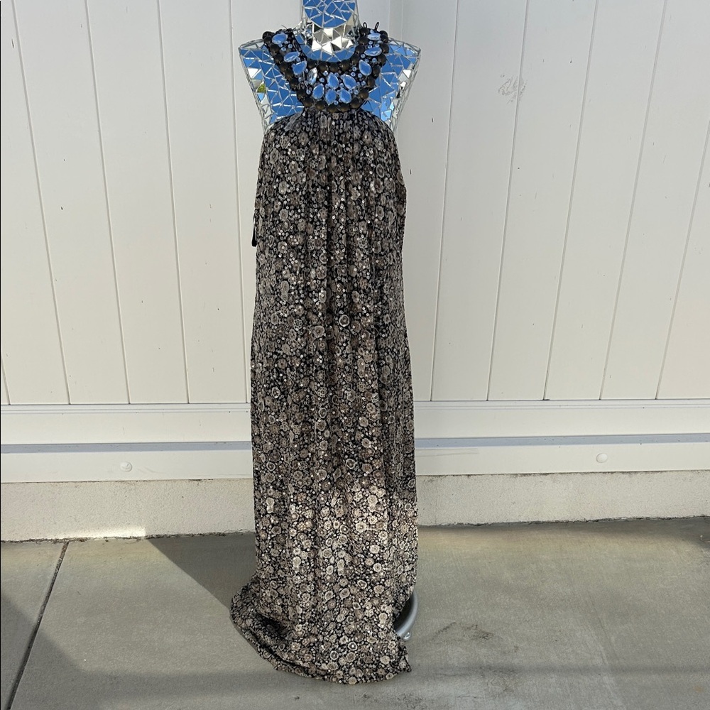 Sheri Bodell Black and White Maxi Dress